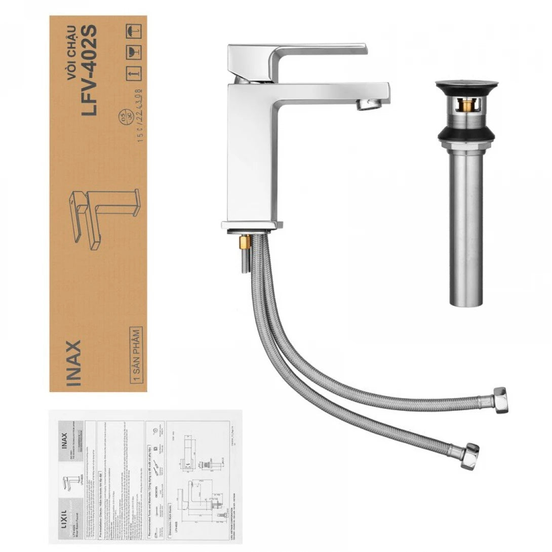Vòi Chậu Lavabo Inax LFV-402S (LFV402S) Nóng Lạnh