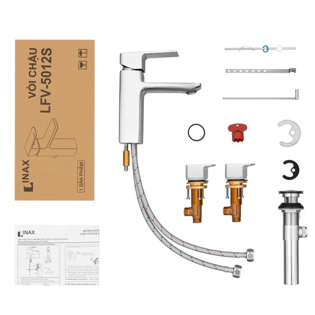 Vòi Chậu Lavabo Inax LFV-5012S (LFV5012S) Nóng Lạnh