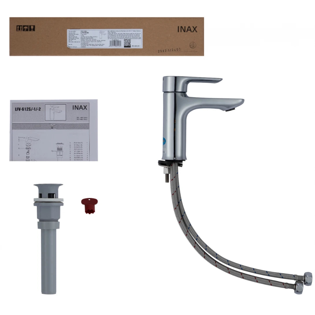 Vòi Chậu Lavabo Inax LFV-612S (LFV612S) Nóng Lạnh