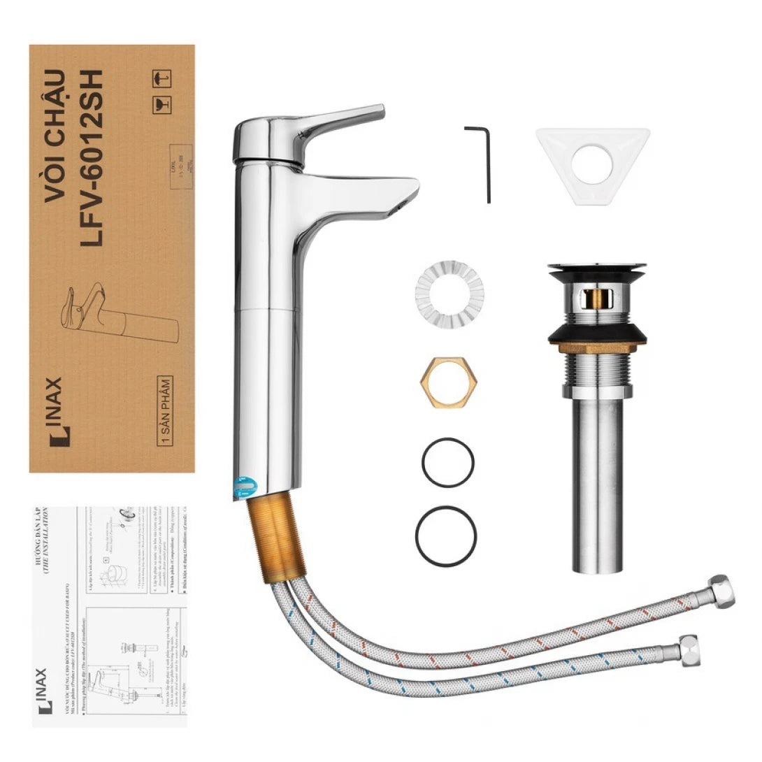 Vòi Lavabo Inax LFV-6012SH (LFV6012SH) Đặt Bàn Nóng Lạnh