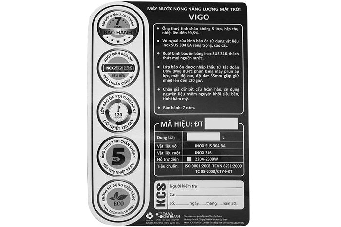 Máy Nước Nóng Năng Lượng Mặt Trời Đại Thành 300 Lít Classic 58-28