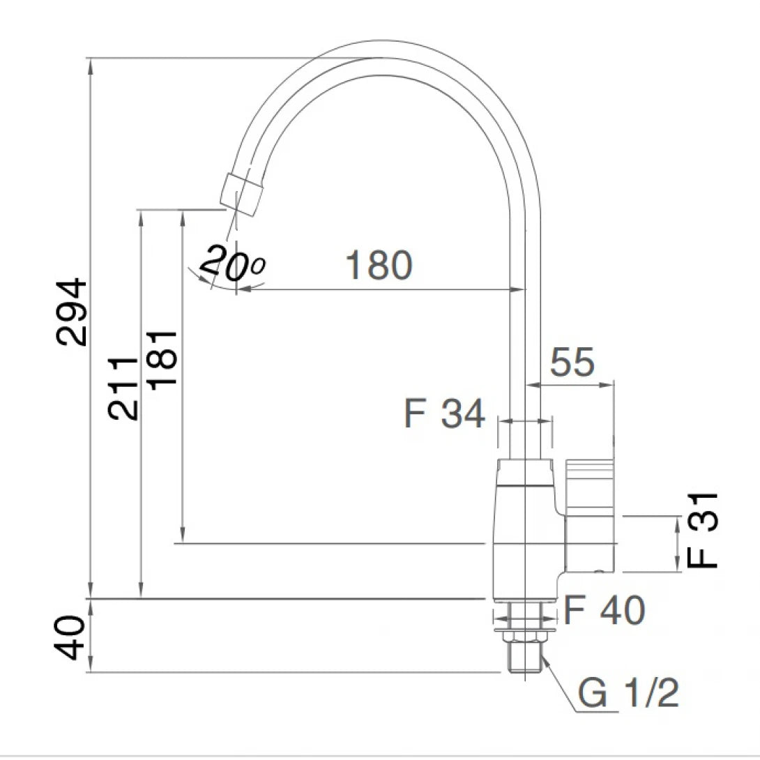 Vòi Rửa Chén Lạnh INAX SFV-21 – Thiết Kế Sang Trọng, Bền Bỉ, Dễ Sử Dụng
