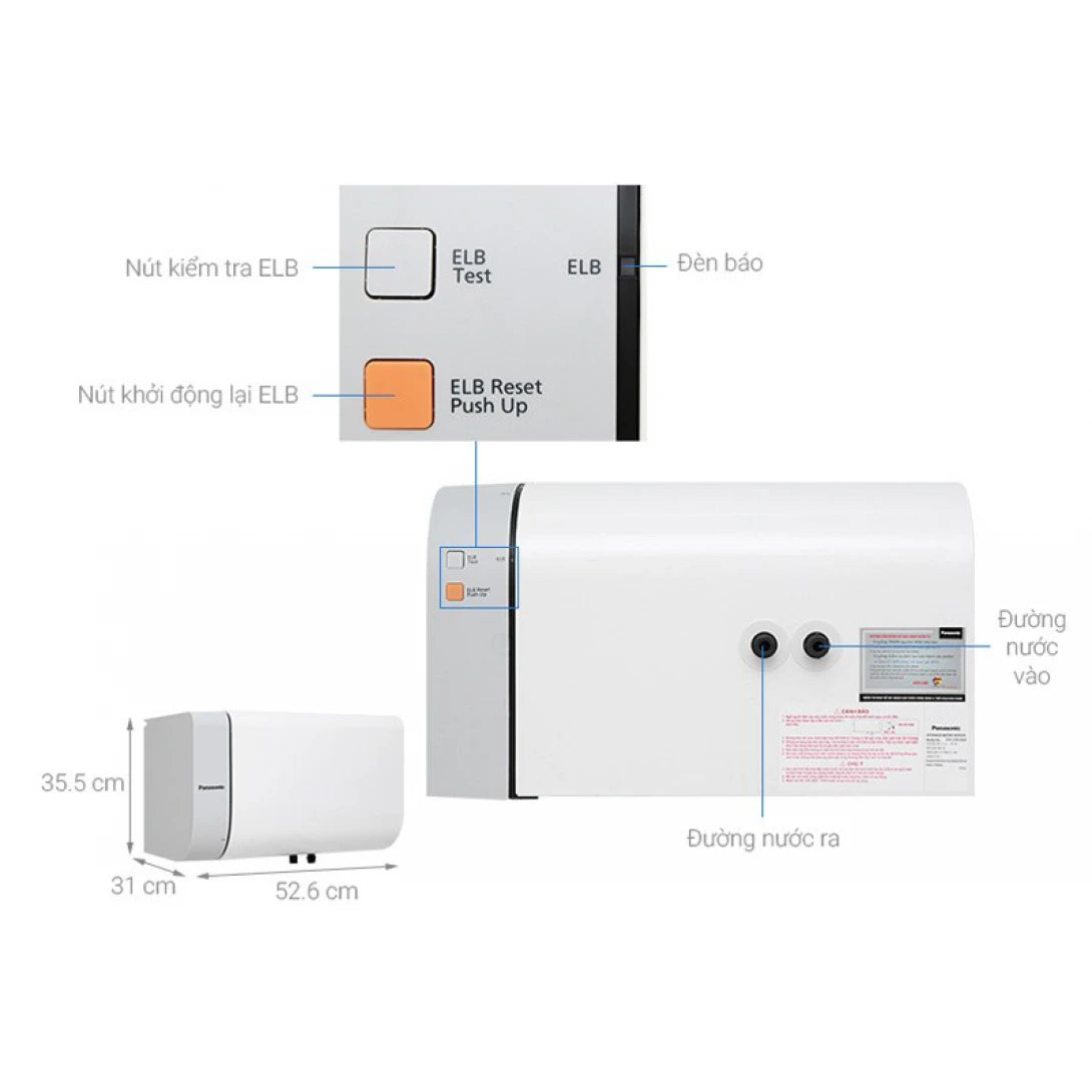 Máy Nước Nóng Panasonic DH-20HBMVW Gián Tiếp