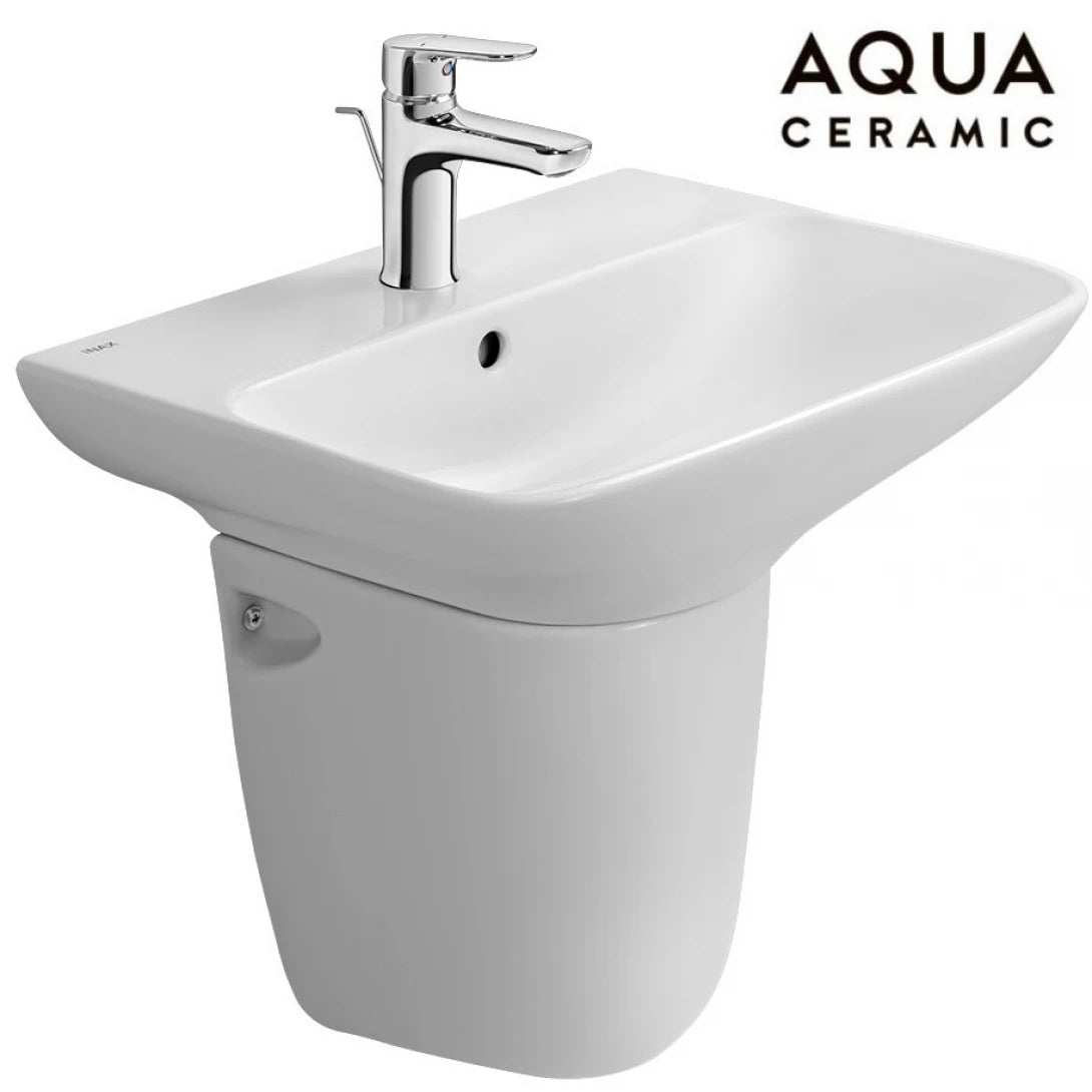 Chậu Lavabo Inax AL-289V/L-288VC Chân Treo Tường Aqua Ceramic