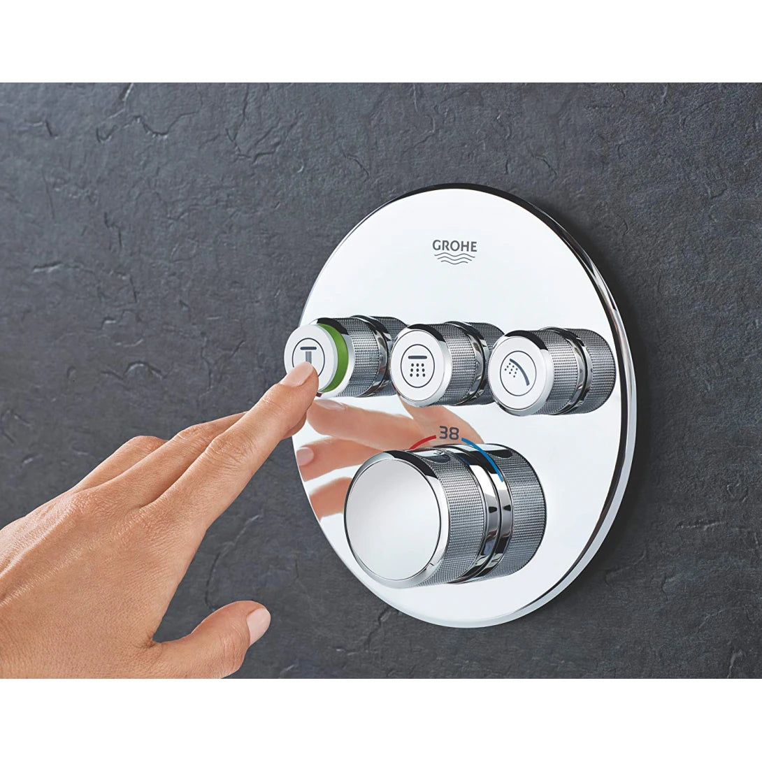 Bộ Trộn Âm Ổn Nhiệt Grohe SmartControl 29121000 + 35600000 Gắn Tường