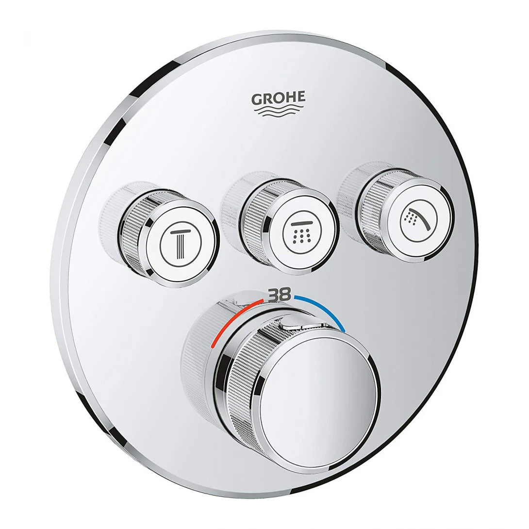 Bộ Trộn Âm Ổn Nhiệt Grohe SmartControl 29121000 + 35600000 Gắn Tường