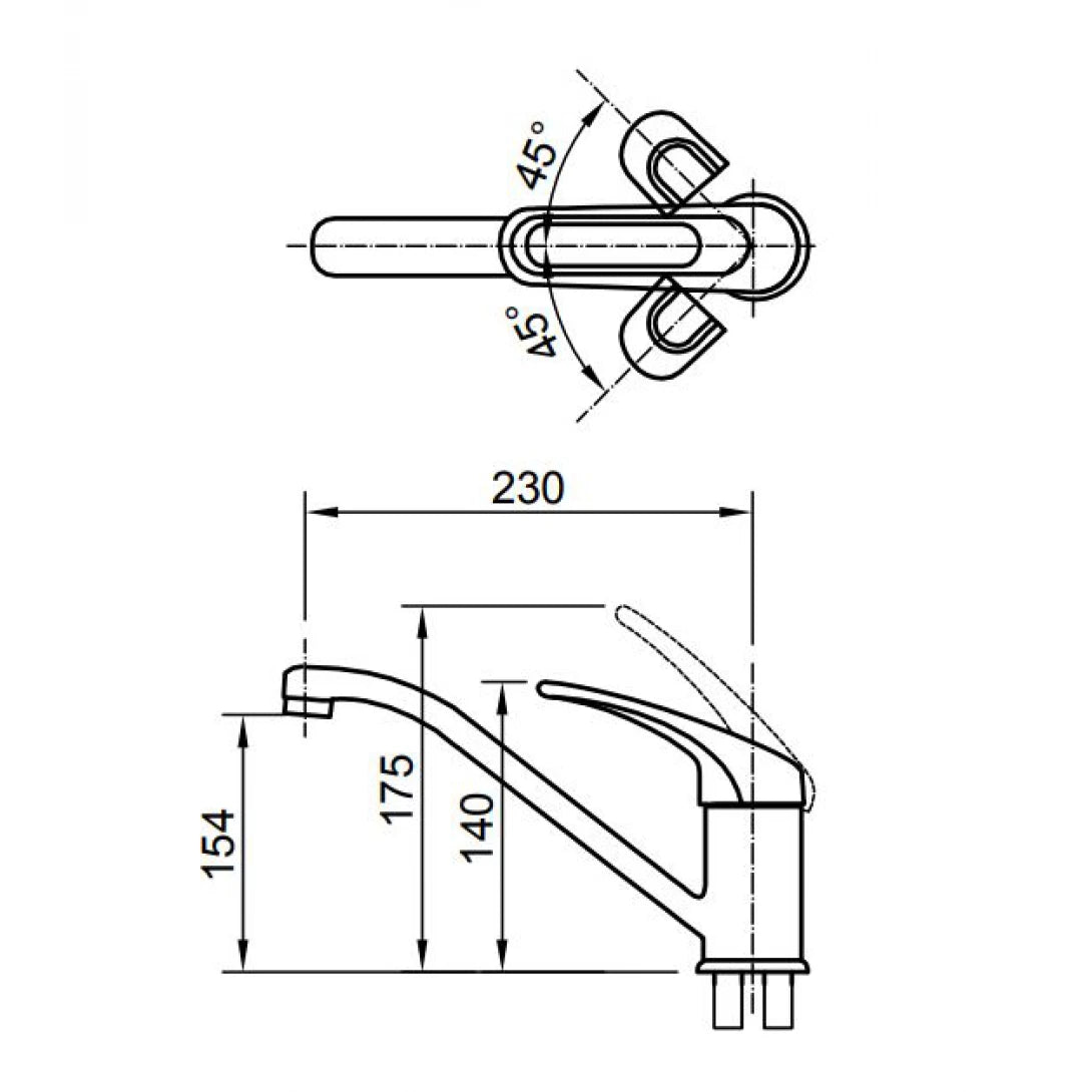 Vòi Rửa Chén Nóng Lạnh INAX SFV-212S – Sang Trọng, Bền Bỉ, Tiện Lợi