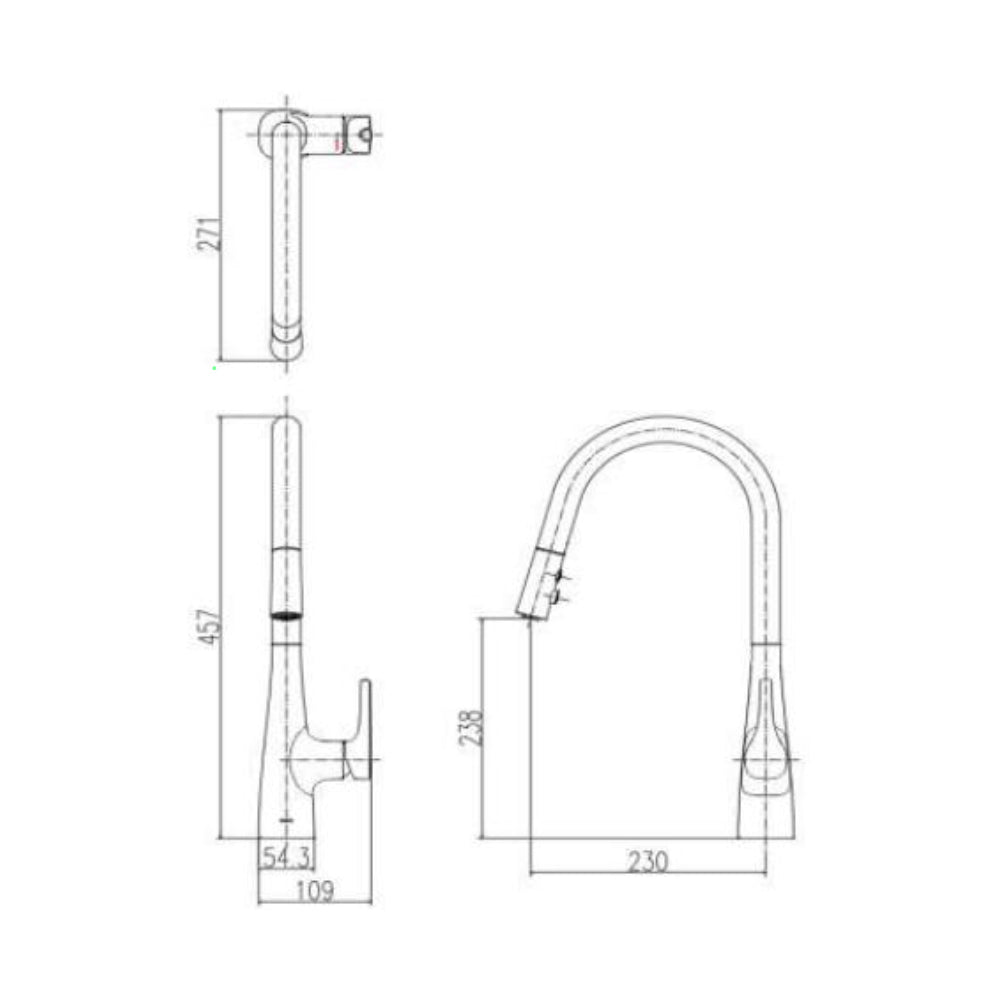 Vòi Rửa Chén Nóng Lạnh INAX SFV-900SX – Đa Năng, Linh Hoạt, Bền Bỉ