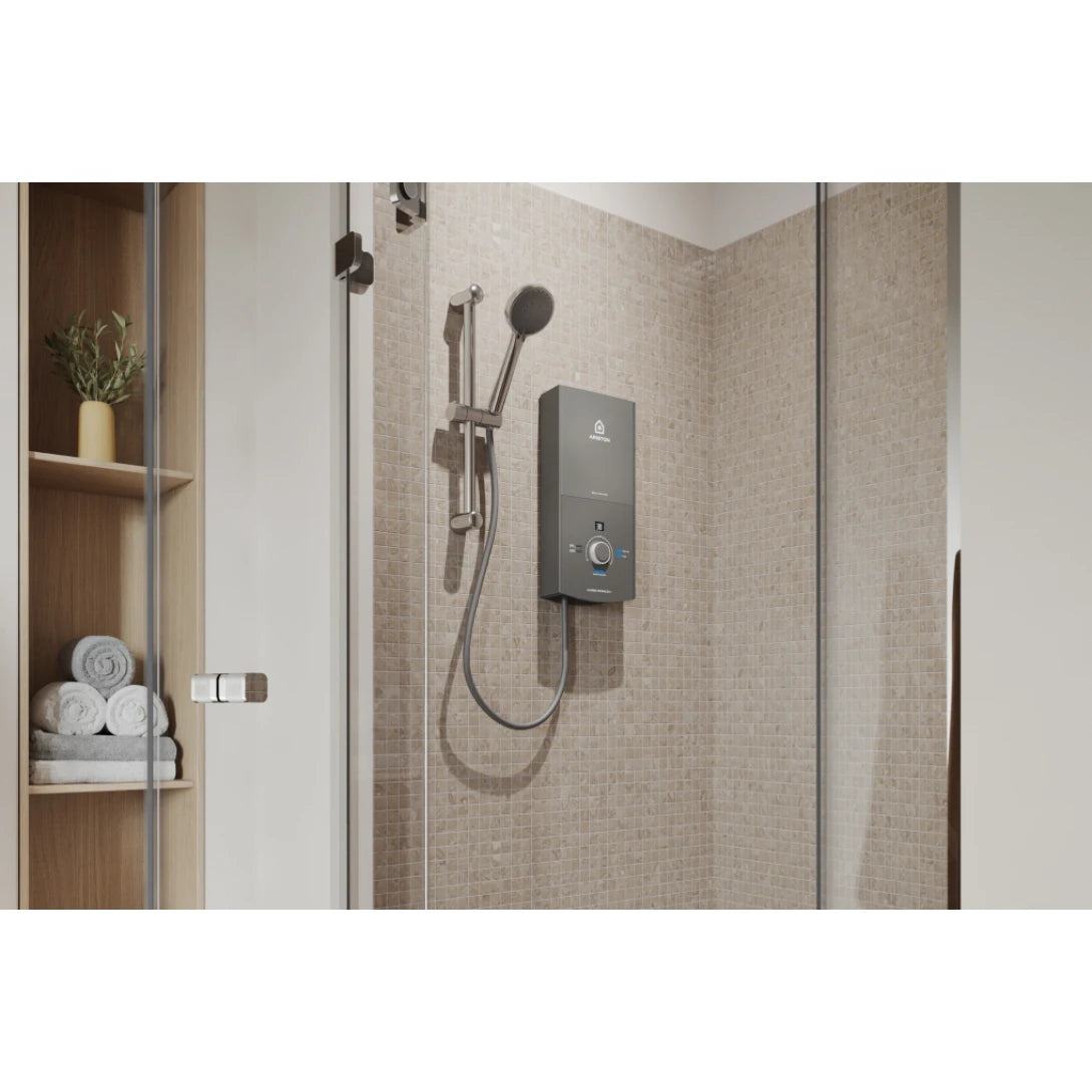 Máy Nước Nóng Ariston Aures Premium+ 4.5 Trực Tiếp 2.0 ( Xám)