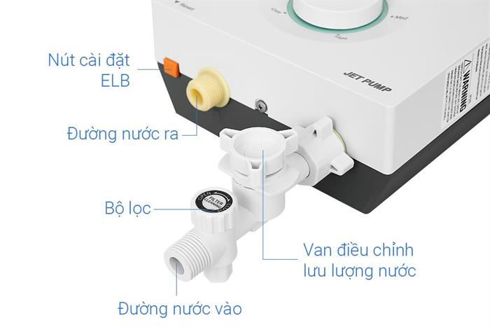 Máy Nước Nóng Panasonic DH-4VP1VW Trực Tiếp Có Bơm