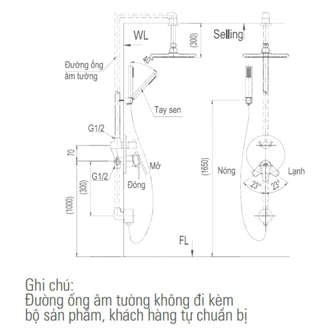Vòi Sen Tắm Âm Tường INAX BFV-71SEC – Phụ Kiện Phòng Tắm Cao Cấp